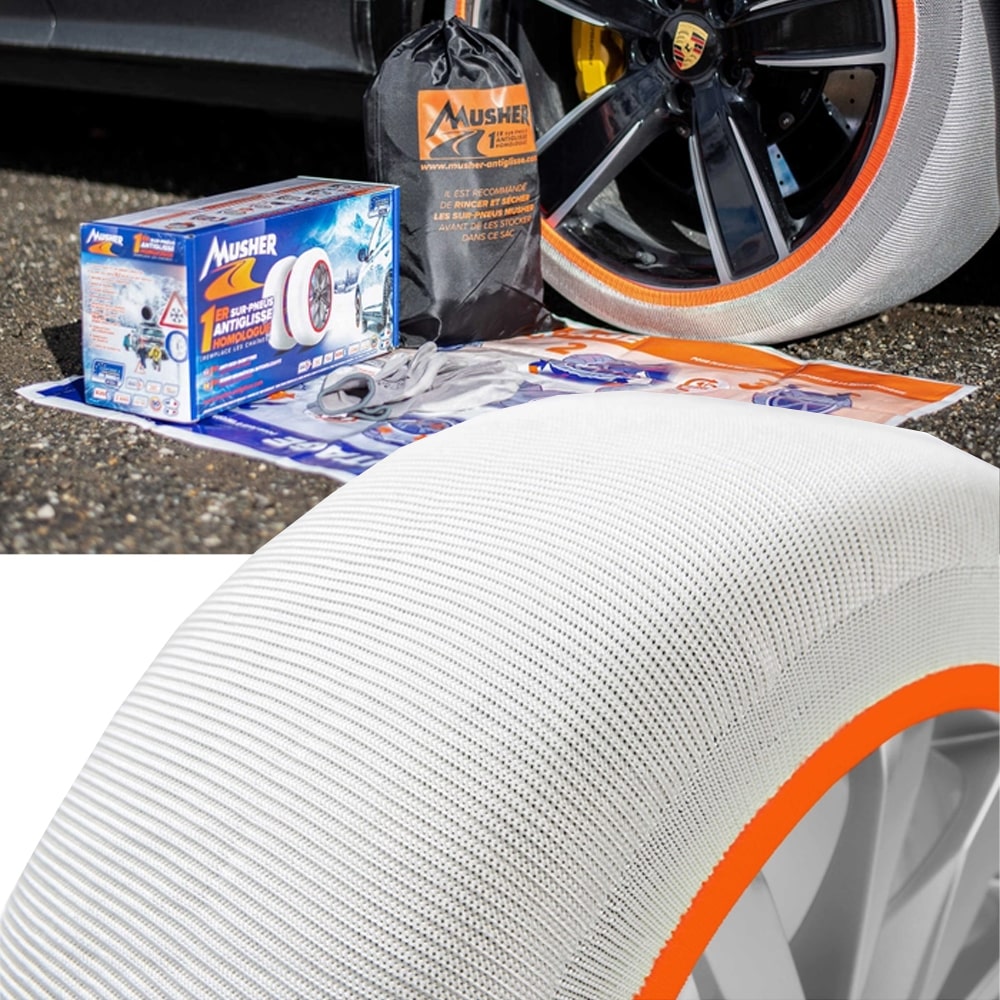 Chaussettes antiglisse Premium MUSHER CAMPING-CAR 225/75-16 Taille 10