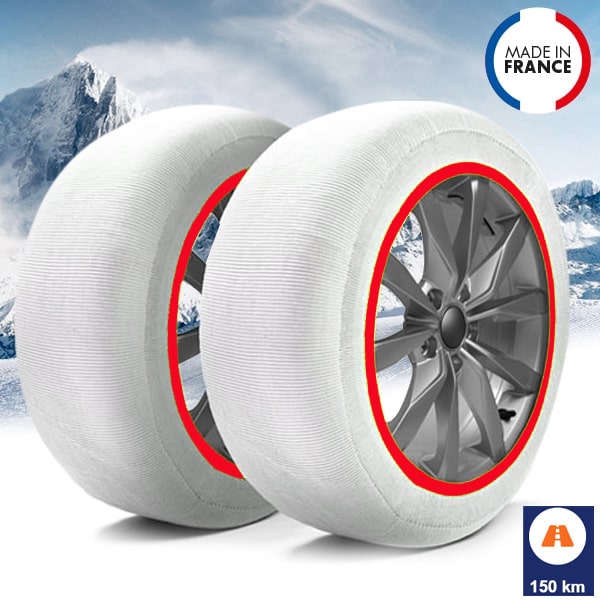 Chaussette chaine neige textile pneu 225-40R20 haute résistance