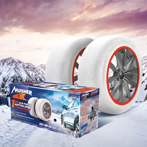 Chaussettes neige pneus 225/75R16 homologation B26 et loi Montagne