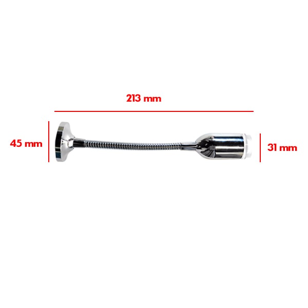 Spot LED 12V 3W avec interrupteur