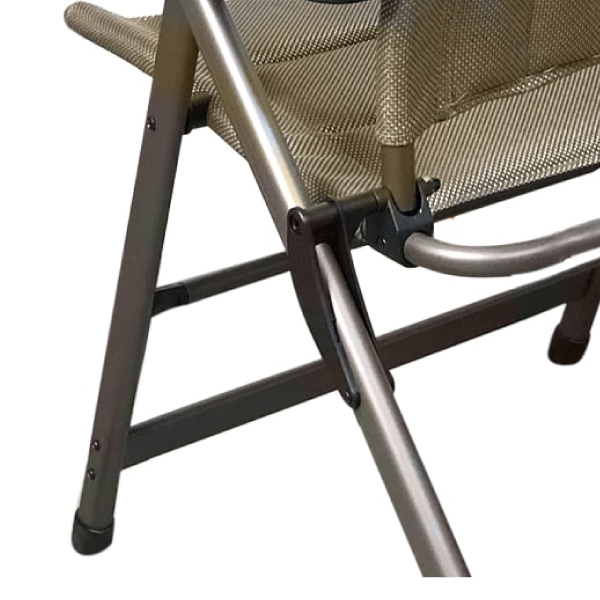 Fauteuil matelass dossier haut alu Moka TRIGANO