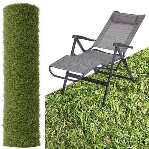 Tapis de sol effet Gazon 2 x 1 m