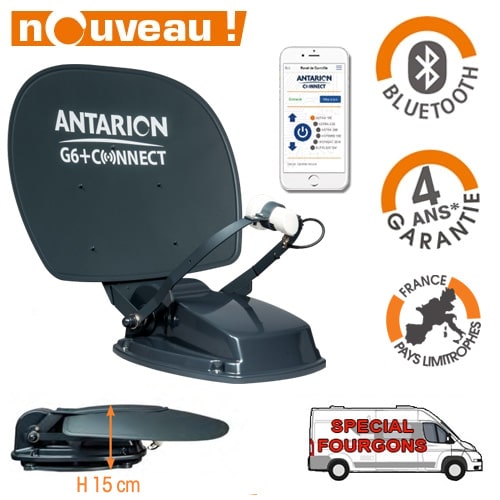 Antenne satellite Automatique Antarion G6+ Connect Compact 60cm GRISE