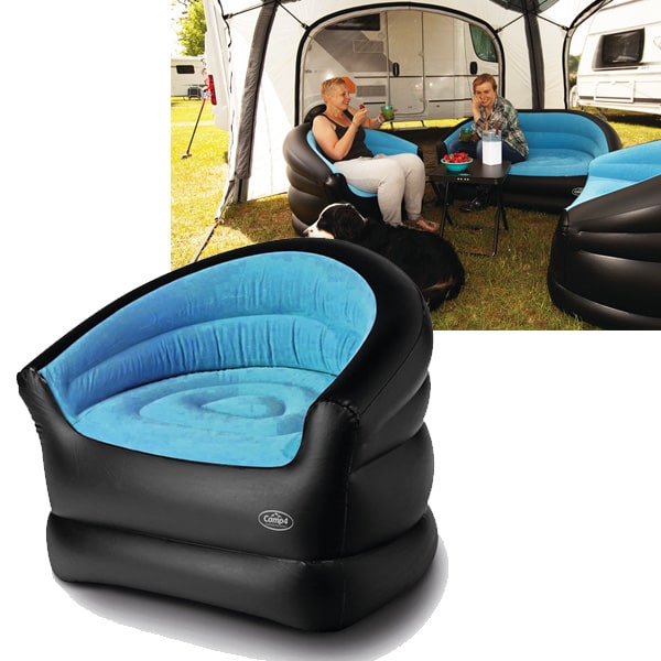 Fauteuil de camping Gonflable Relax - Camping-car Caravane Bateau