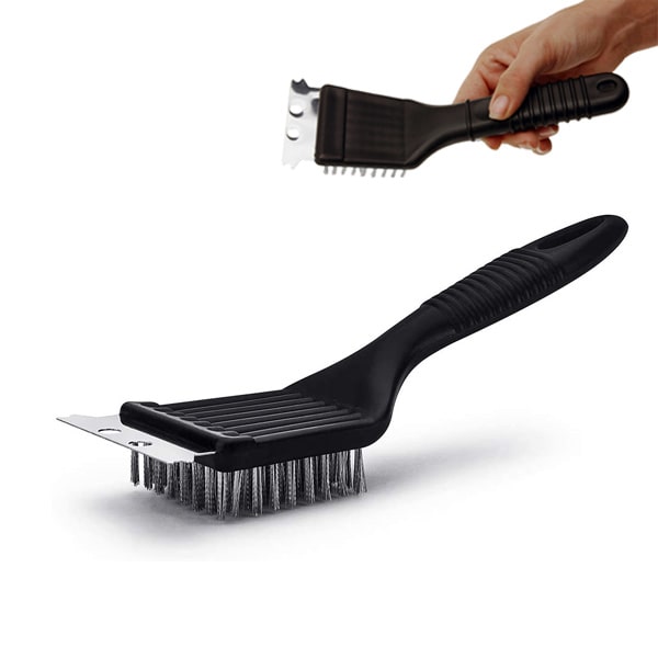 Brosse en acier inoxydable pour barbecue à triple brossage