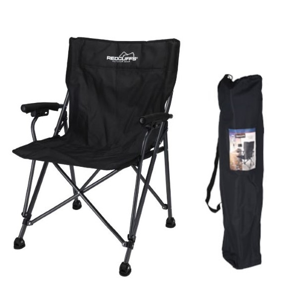 Fauteuil Pliant noir Redcliffs