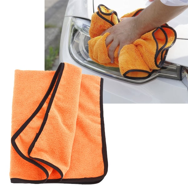 Housse pour balai en microfibre, orange