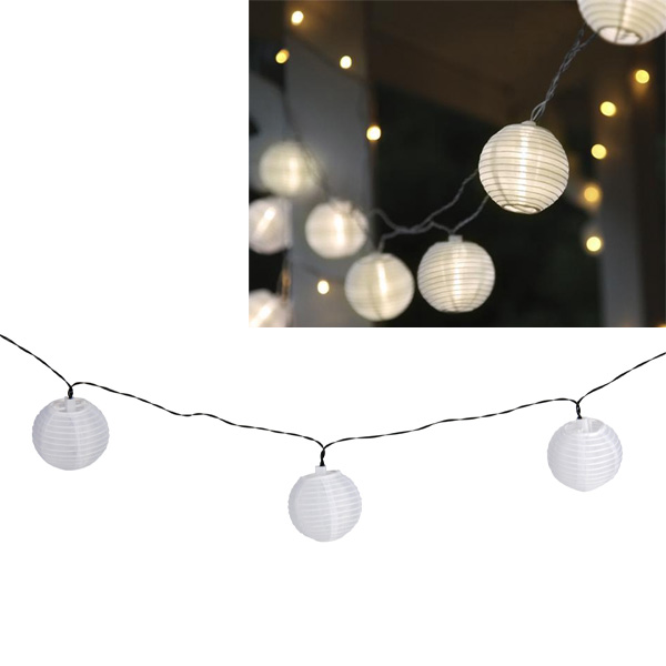 Guirlande lumineuse Solaire Blanche LED