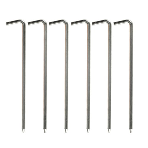 Jeu de 6 piquets mtal 23cm