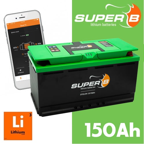 Batterie Lithium Epsilon 150Ah SUPER B pour camping-car et caravane -  CT10856 