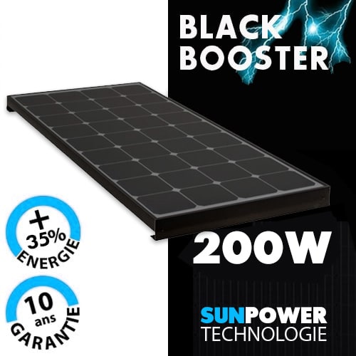 Panneau solaire 200W BLACK BOOSTER Antarion - Camping-car