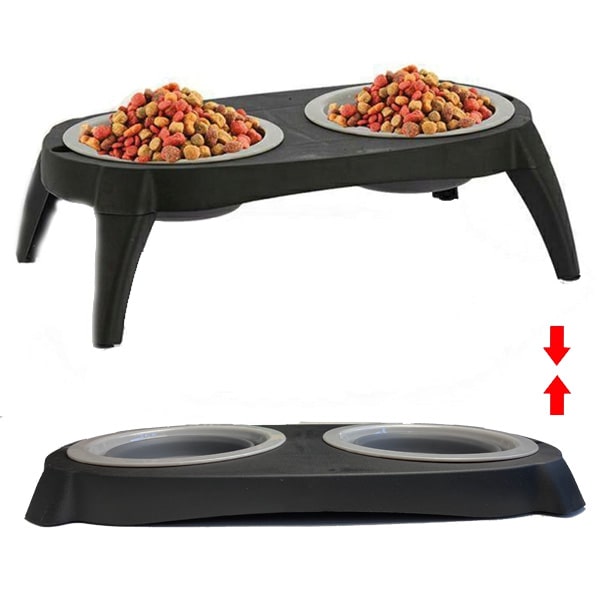 Mangeoire double pliable pour animaux