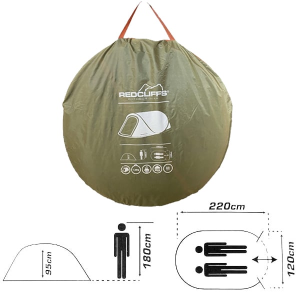 Tente pliable POP UP 2 personnes 