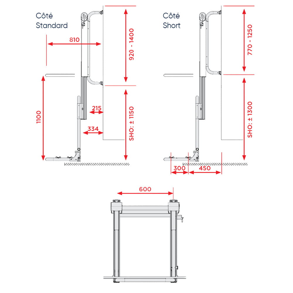 Porte-v�los ascensionnel 12V Bike Lift Rail BR SYSTEMS