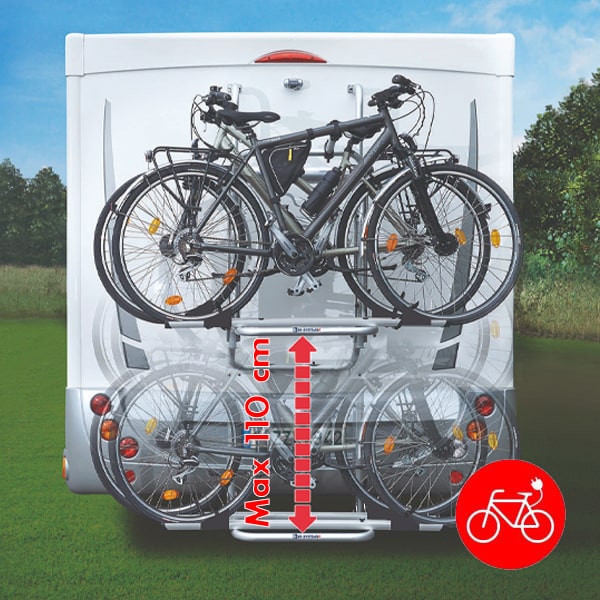 Support coffre ou porte vélo camping car - Équipement caravaning