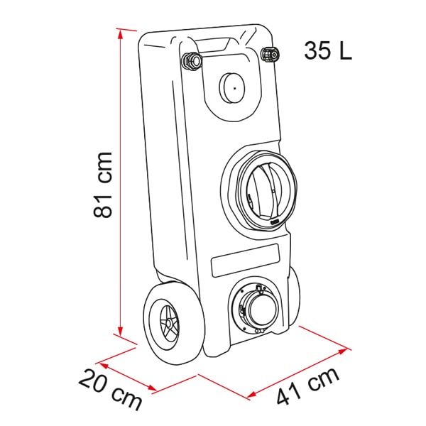 ROLL-TANK 40 W FIAMMA eaux uses