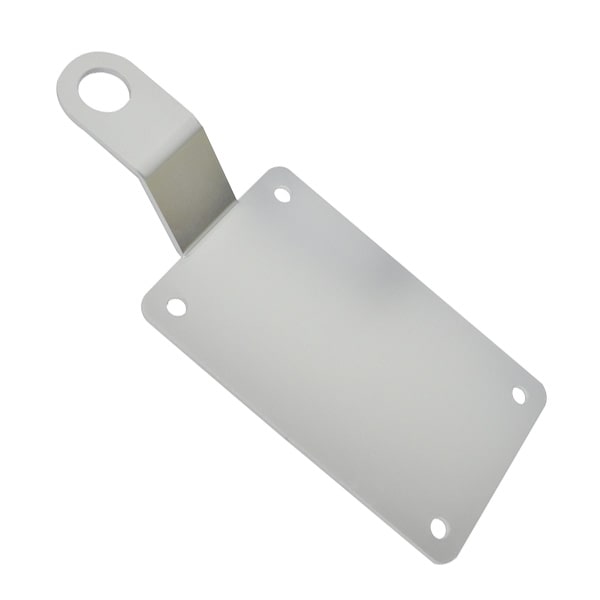 Plaque acier sous roue pour laisse ou cadenas
