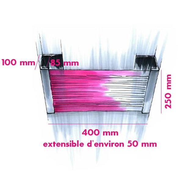 Boite avec filet de rangement KIIPER Petit Mod�le 400 x 250 x 100