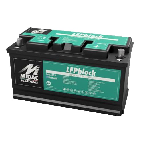 Batterie Lithium MIDAC LFP 12V 100Ah