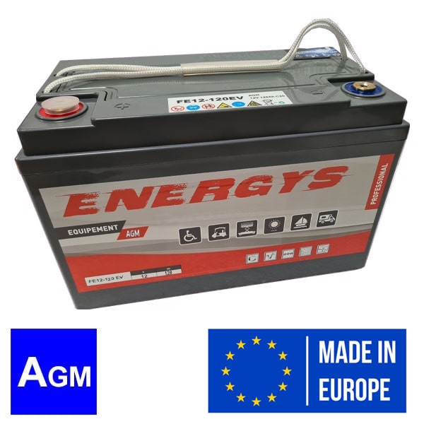 Batterie auxiliaire AGM ENERGYS 128-166AH