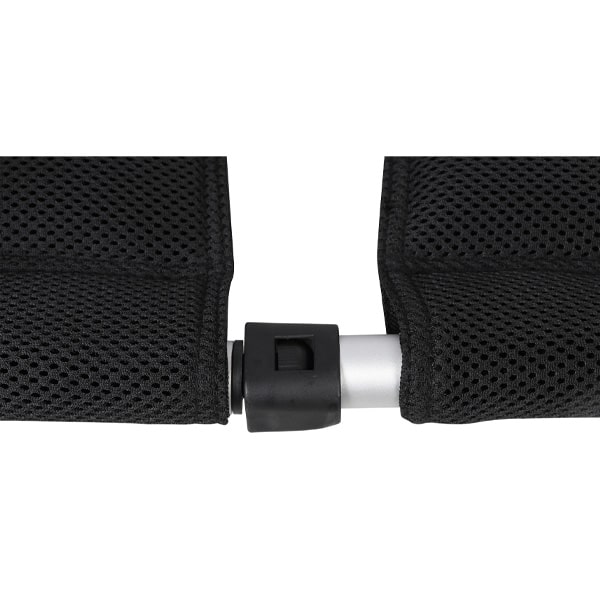Fauteuil Confort MESH Noir Bayasun + Repose-jambes OFFERT