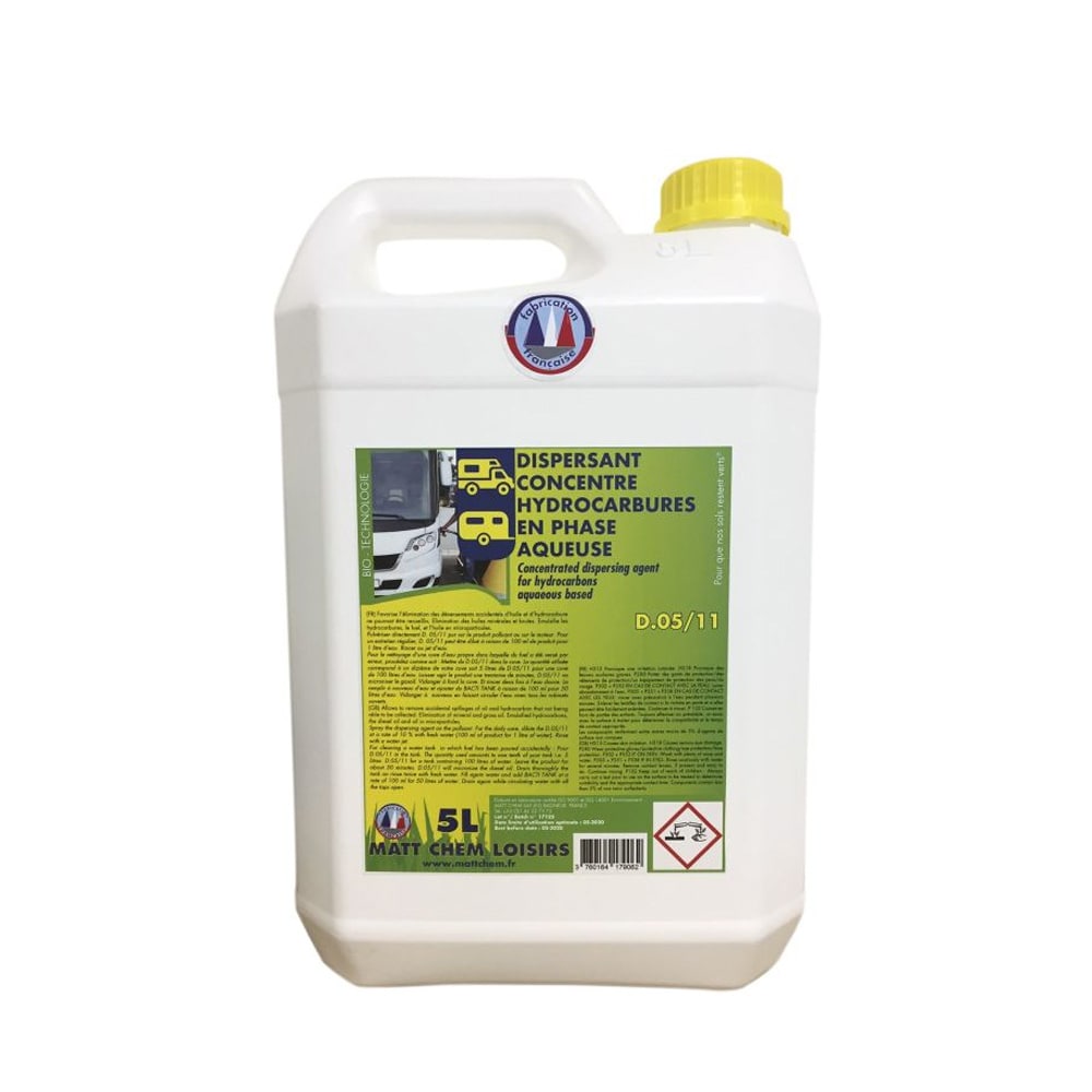 Dispersant concentr d'Hydrocarbures en phase aqueuse MATT CHEM 