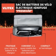 Sacoche anti-feu VLITEX pour vlo lectrique Taille L