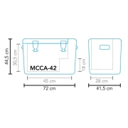 Glacire 42L multifonction 12/24V MESTIC  MCCA-42 AC/DC
