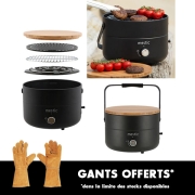 Barbecue gaz 3 en 1 mini chef Mestic MB-100