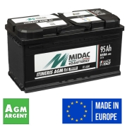 Batterie auxiliaire AGM MIDAC 95-120AH