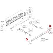 Embout droit Barre de charge store F45S