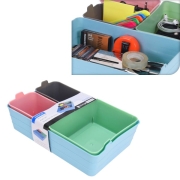 Ensemble 4 botes de rangement plastique