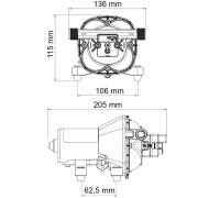 Pompe  eau 12V Aqua 8F FIAMMA 10L