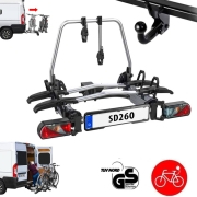 Porte-v�los coulissant sur attelage Enduro SD260