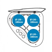 Rchaud Thetford BASIC LINE 330 Gauche FONTE Reconditionn