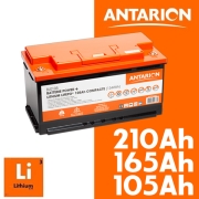 Batterie Lithium 12V 105-165-210 Ah Bluetooth Power+ ANTARION