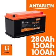 Batterie Lithium 12V 105-165-280Ah BLUETOOTH POWER+ ANTARION
