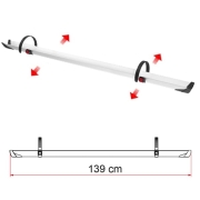 Rail PLUS FIAMMA XL 139 cm