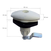 Serrure FAP 1204 BLANCHE