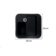 Serrure complte FAP 1090 PRO TEK noire