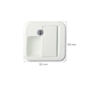 Serrure complète FAP 1090 PRO TEK blanche