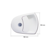 Poigne FAP 1125 blanche avec barillet