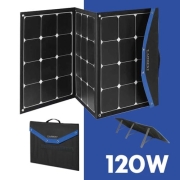 Panneau solaire 120W portable pliable + régulateur intégré