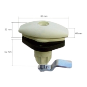 Serrure FAP 1204 Blanche FIAT