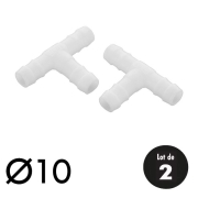 Raccord T plastique 10 mm