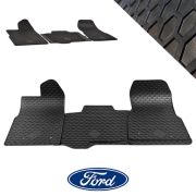 Tapis de cabine caoutchouc Ford Transit Custom aprs 2013