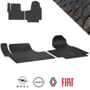 Tapis de cabine caoutchouc Renault Trafic, Nissan, Vivaro et Fiat Talento