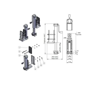 Adaptateur chssis  manivelle Camper Trolley KRONINGS