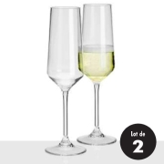 Lot de 2 flutes  champagne SAVOY