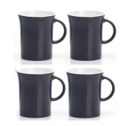 Lot de 4 Mugs Mlamine Two Tone